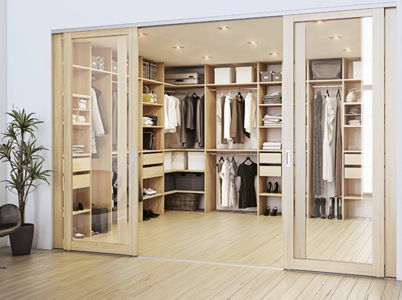 garderobeskab walk in closet